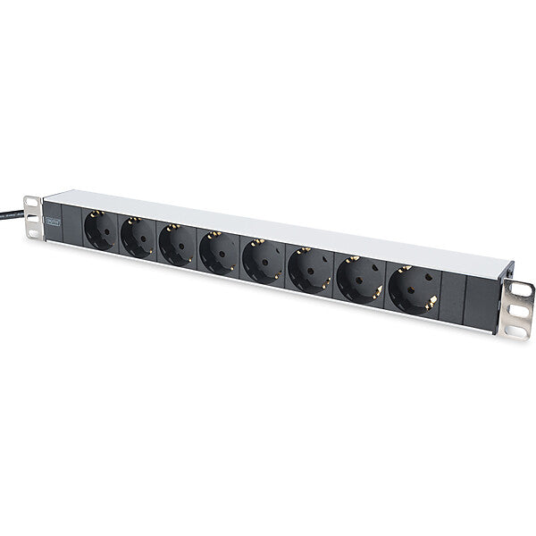 DIGITUS Steckdosenleiste 8fach Alu 1HE DN-95401